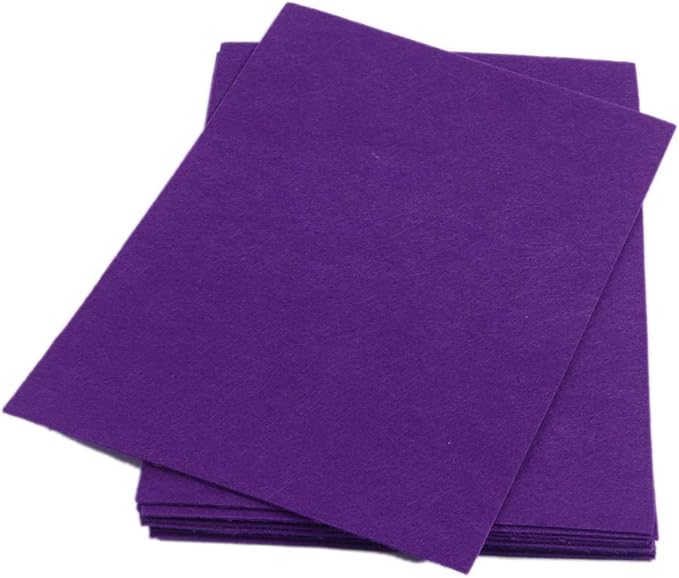 YYCRAFT Stiff Felt Sheets Thick Felt 9 Inch X 12 Inch - 12 Pcs Pack, Purple