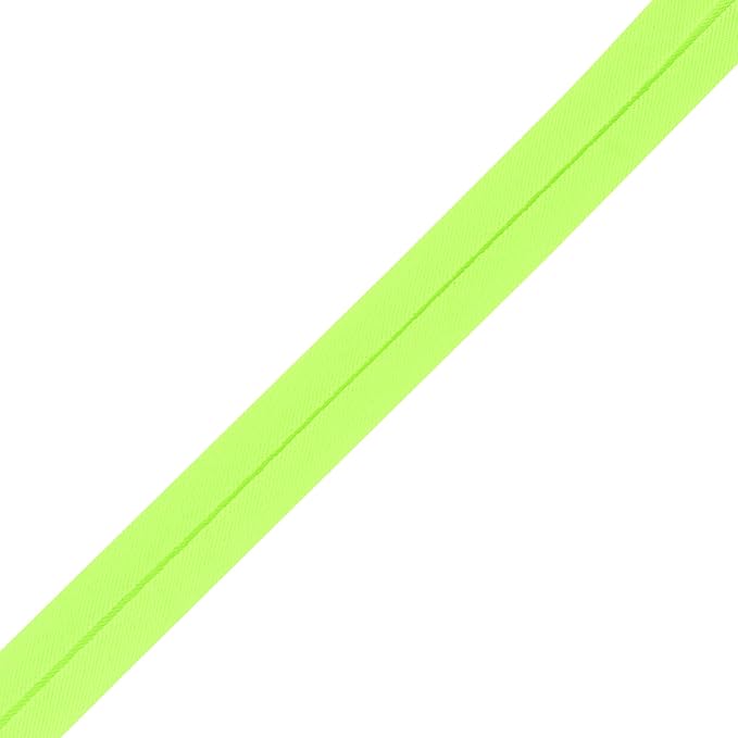 Mandala Crafts 55 Yards 1/4 Inch Lime Green Double Fold Bias Tape for Sewing - Bias Binding Tape for Quilting Binding, Hemming, Seam, and Fabric Piping