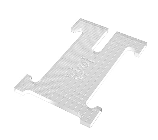 Ditcher Quilting Ruler Template - Longarm Quilting Ruler by The Grace Company – Perfect for Stitch-in-The-Ditch & Free Motion Quilting Designs