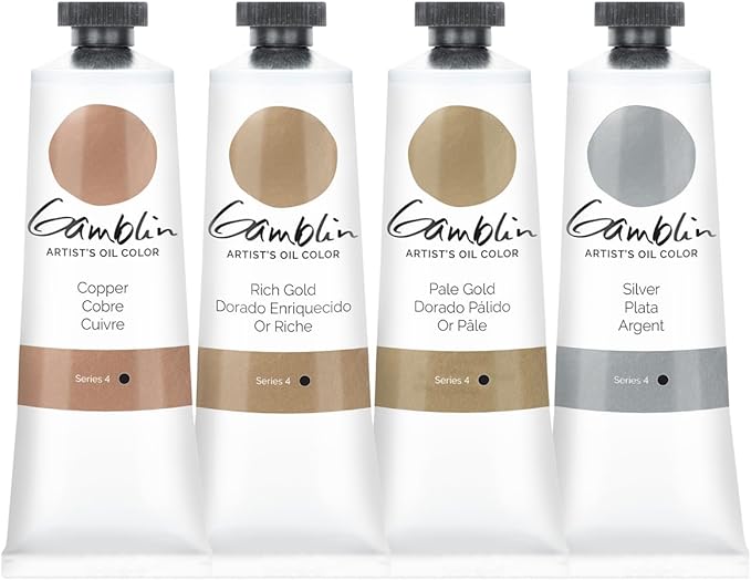 Gamblin Artist Oil Paint Set For Professionals - METAL SET - 37ml Tubes