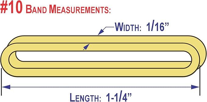 3" x 1/16'' - Size #18 - Rubber Band Depot - Everyday Rubber Bands, Business Bands - Approximately 1,800 Per Bag - 1 Pound Bag