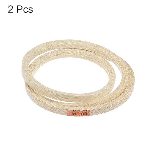 HARFINGTON 2pcs M39 Industrial Sewing Machine Belt 39" Outer Girth Rubber Triangle V-Belt