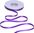 YAMA Purple Double Faced Satin Ribbon, 1/4 Inch 25 Yards Dark Purple Ribbon for Gift Wrapping Crafts Hair Bows Wedding Party Decoration