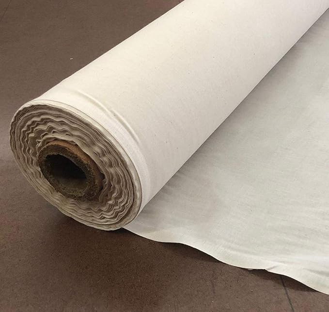 Natural 100% Muslin Fabric/Textile Unbleached - Draping Fabric - Natural 100 Yards Continuous Medium Weight - 100% Cotton (60in. Wide) : Sedona DESIGNZ Brand