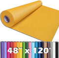 PerkHomy 48" x 1,440" (120') Orange Kraft Paper Roll for Craft Bulletin Board Paper Art Table Covering Crafting Gift Wrapping Bouquet Packing Parcel 80GSM 55LB (Orange, 48" x 120')