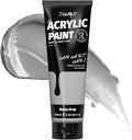 JusArt Gray Acrylic Paint,Rainy Gray Paint Tubes（250ml /8.45 oz Non-Toxic & Rich Pigment Art Craft Paints for Canvas Painting, Wood, Fabric, Stone, Ceramics, Art Supplies for Artists, Adults