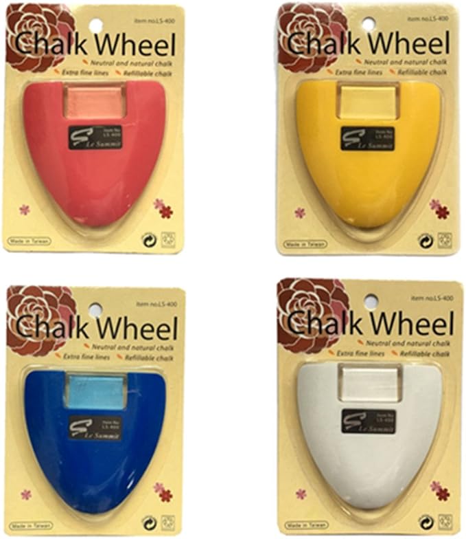 YEQIN Chalk Wheel Fabric Marker Tailor's Chalk DIY Sewing Parts (White)