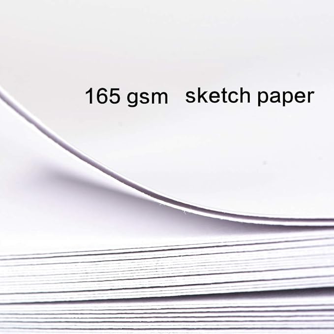 Square 5.1x 5.1"165gsm Colored pencil paint Journal Hardbound 128pgs（64 Sheets Front Back Cold Pressed）Travel for Calligrapher Colored Pencil Sketch Doodles Handmade Cloth Cover Notebook Dog White