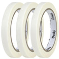 3 Pack White Masking Tape - Painters Tape 0.50 Inch Wide - Multi-Surface, Water Resistant, Indoor & Outdoor Use - 270FT Total - Artist Tape for Paint, Wall, Watercolor (#4010)