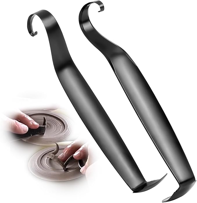 Pottery Trimming Tools, Double Ended Pottery Tool for Carving, Clay Trimming Tool Artists 2 Packs