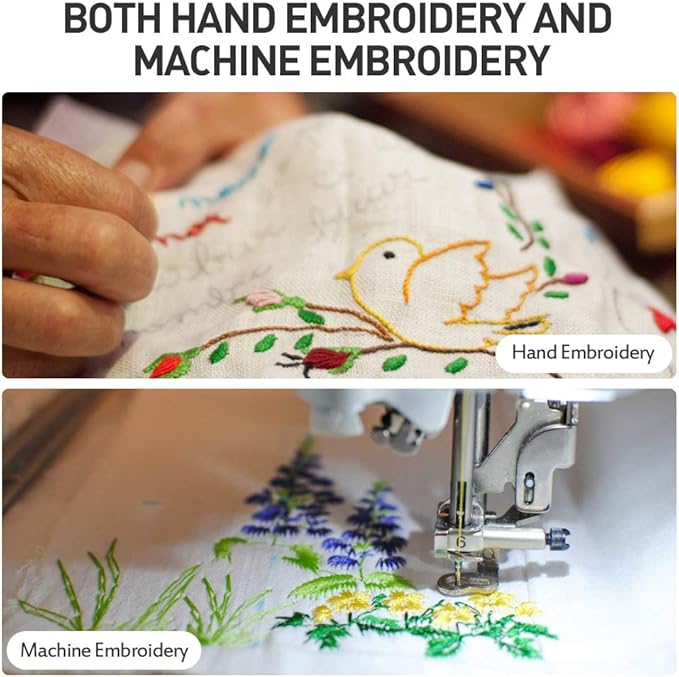 Cut Away Stabilizer for Embroidery Backing 10"x12" - 100 Sheets, Seneme 2.5oz Medium Weight Embroidery Stabilizer - Cut Away Embroidery Stabilizer for Machine and Hand Sewing - Fits 5"x7" Hoops