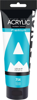 AUREUO Turquoise Acrylic Paint, 4 Fl Oz / 120ml Single Tube, Rich Pigment Art Craft Paints for Canvas, Rocks, Wood, Ceramic, Fabric - Art Supplies for Beginners, Professionals, Artists