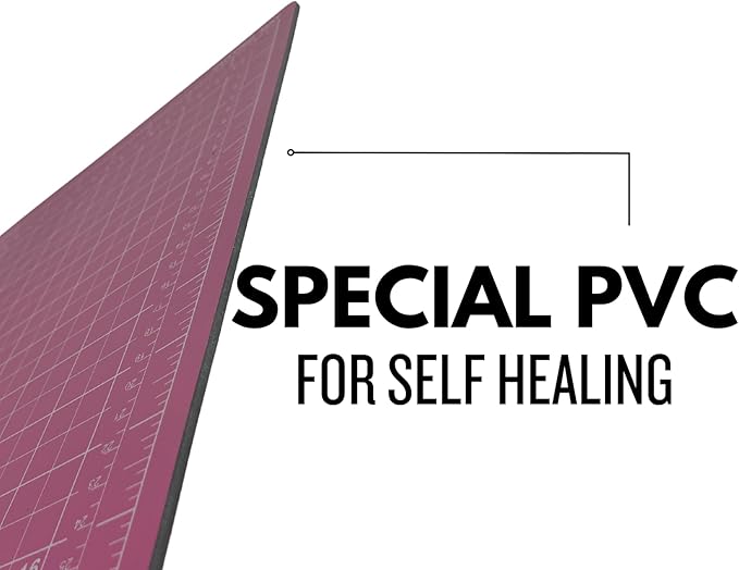 ARTIST'S BEST 18" x 24" Pink Self Healing Cutting Mat | Rotary Cutting Sewing Mat for Craft, Fabric, Scrapbooking, Sewing