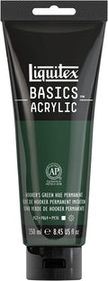 Liquitex BASICS Acrylic Paint, 250ml (8.5-oz) Tube, Hooker’s Green Hue Permanent