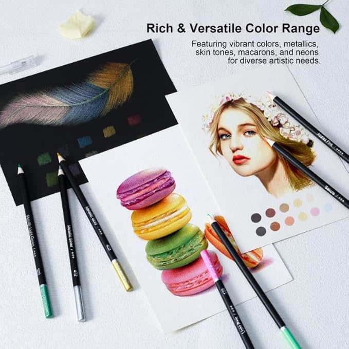 120 Colored Pencils for Adult Coloring Books – 120 color pencils set, 3-Color Sketchbook, Coloring Book, Tools, Soft Core Oil Based,Blending Shading,Art Supplies for Beginners & Adults