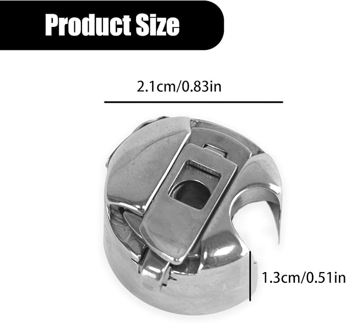 4Pcs Bobbin Case Stainless Steel for Industrial Sewing Machine Single Needle Sewing Machine for Front Loading