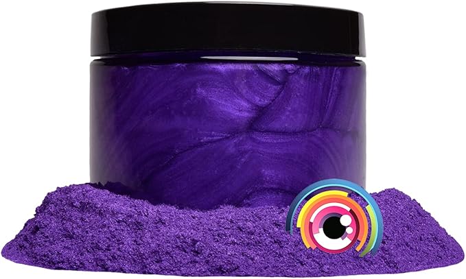 Eye Candy Pigments Premium Purple Mica Powder - Periwinkle Purple (50gr) - for Epoxy, Resin, Soap, Paint, Woodworking, Acrylic Pouring, Bath Bombs, Fishing Lures - DIY Arts and Crafts Additive
