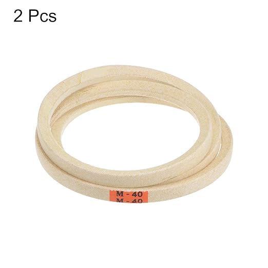 HARFINGTON 2pcs M40 Industrial Sewing Machine Belt 40" Outer Girth Rubber Triangle V-Belt