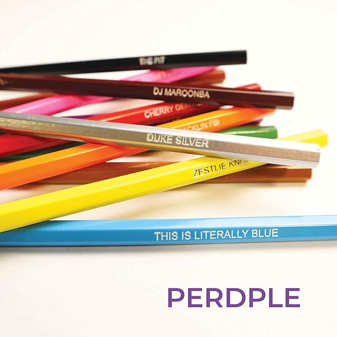 Colors & Recreation-Themed Colored Pencil Set for Fans of Parks & Rec | Set of 12 Parody Pencils with Clever Show References | Each Pencil Foil-Stamped with Fun Quotes | Ideal Gift