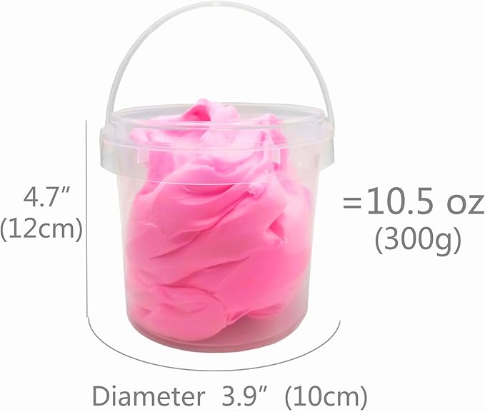 Air Dry Modeling Clay 10.5 oz Ultra Light Magic Clay DIY Moulding Dough Primary Colors for Kids Art Craft Kit (Dark Pink)