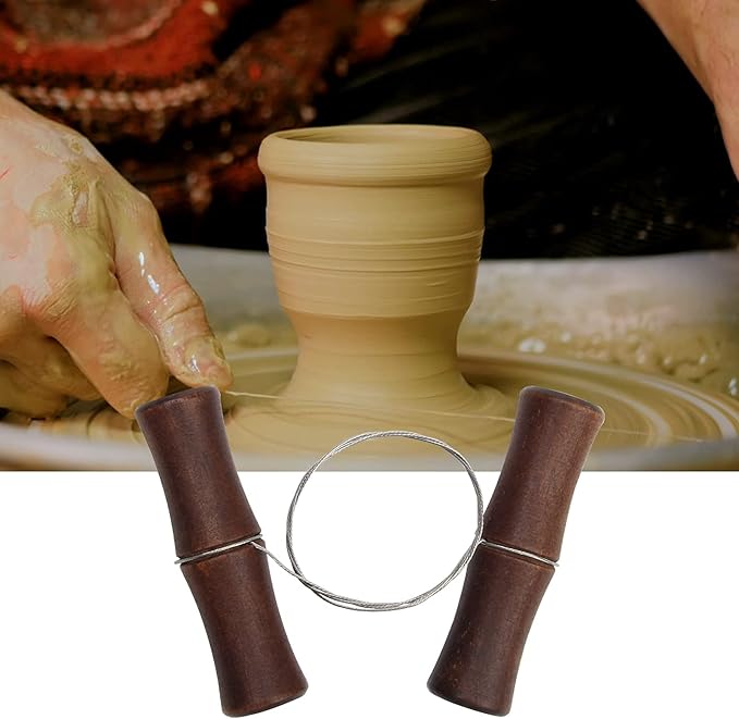Clay Wire Cutter,Wire Tool,Sculpting Tools for Kids-Ceramic Wire Clay Cutting of Garrote Wire for DIY Plasticine Cheese Cutting Soap Candle