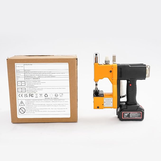 Automatic Cordless Bag Sewing Machine, Portable Bag Closing Machine Bag Stitcher, Industrial Sewer Sealing Device for Burlap Sack Canvas Feed Sacks Seed Bags