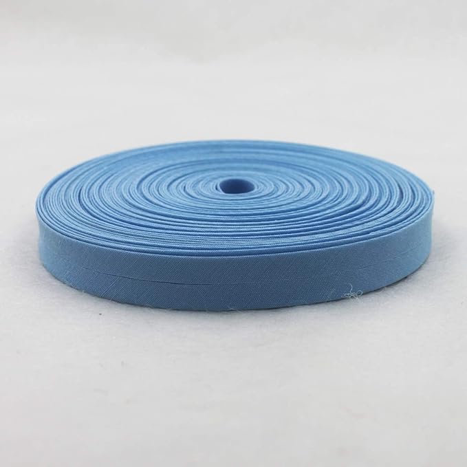 12mm 1/2" Single Fold Bias Tape Bias Binding for Sewing Solid Color 100% Polyester