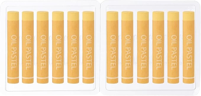 PATIKIL Cream White Oil Pastels, 12Pcs Soft Oil Crayons Creamy Pastels Stick Art Supplies for Art Painting Drawing Blending Graffiti for Artists Beginners