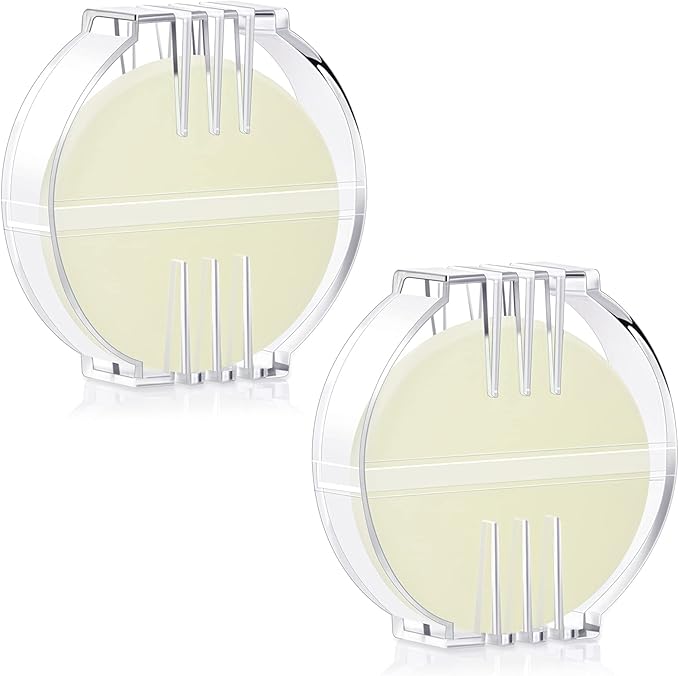 Maitys 2 Pcs Thread Wax Thread Conditioner Beeswax for Hand Sewing Embroidery Beeswax Floss Conditioner for Quilting Sewing Strengthening Line Embroidery Wax (Colorless,Clear Case)