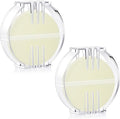 Maitys 2 Pcs Thread Wax Thread Conditioner Beeswax for Hand Sewing Embroidery Beeswax Floss Conditioner for Quilting Sewing Strengthening Line Embroidery Wax (Colorless,Clear Case)