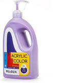 MEEDEN Purple Acrylic Paint with Pump Lid, 1/2 Gallon (2L /67.6 oz.) Soft Body Non-Toxic Rich Pigment Color, Perfect for Art Class, Wall Painting, Painting Party & Creative DIY