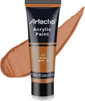 Artecho Brown Acrylic Paint (120ml / 4.05oz) Tubes, Art Craft Paints for Canvas Painting, Rock, Stone, Wood, Fabric, Art Supplies