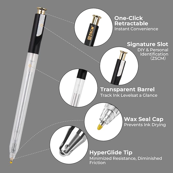 Retractable Silver Gel Pen, 7 Nib Sizes - Precision Large Capacity Opaque Silver Archival Gel Ink Pens, Fine Point Smooth Writing Highlighter Pens for Black Paper Note Taking Aesthetic Art Supplies