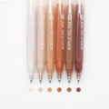 Acrylic Gel Pens for Coloring Books, Quick Dry 6 Pcs 1.0mm Fine Point Gel Marker Pen for Drawing, Journaling Art, Maillard