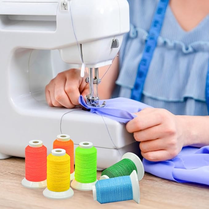 8 Colors Luminary Glow in The Dark Embroidery Machine Thread, 40WT(108D/2) Embroidery Thread Kit 300M(320Y) Each Spool for Embroidery, Handing, Quilting, Sewing