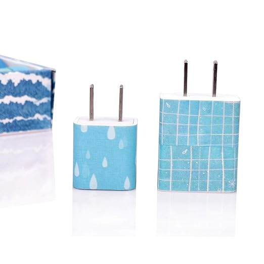 Washi Tape Set of 12 Rolls,Blue Sea Wave Decorative Washi Masking Tape Sets for Craft,Kids,Scrapbook,DIY,Gift Wrapping