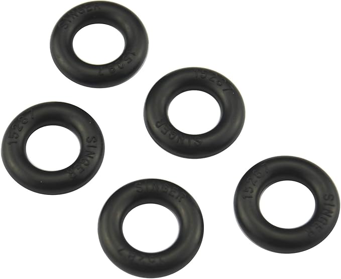 DREAMSTITCH 5 PCS Bobbin Winder Tire Ring for Babylock,Brother,Bernina,Janome,Kenmore,Necchi,Pfaff,Riccar,Simplicity,Singer,Viking,White Sewing Machine - 15287