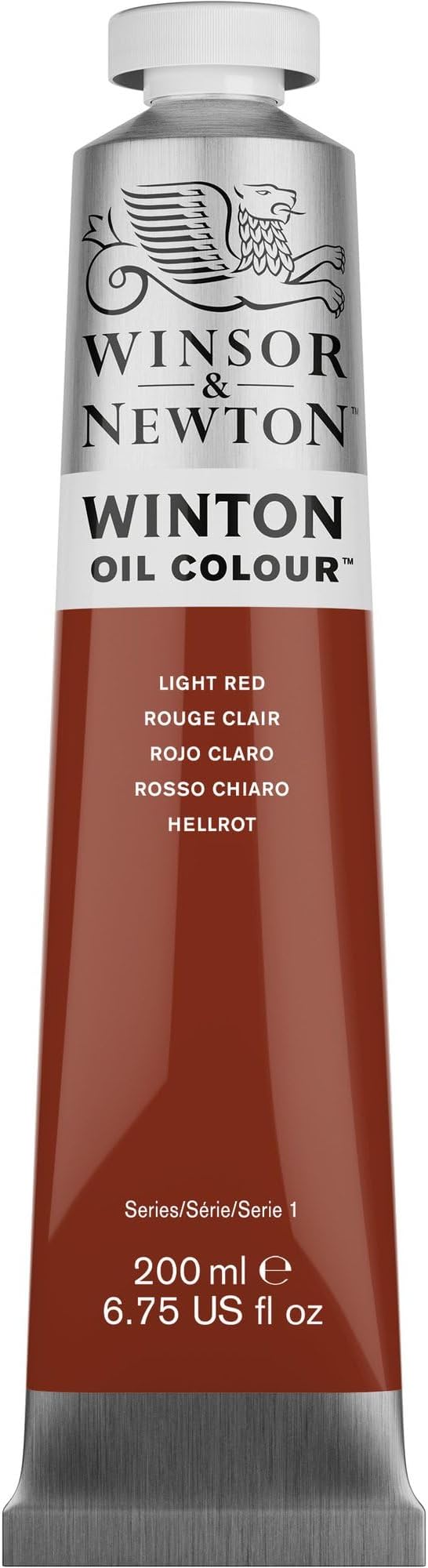 Winsor & Newton Winton Oil Color, 200ml (6.75-oz) Tube, Light Red