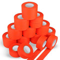 24 Pack Fluorescent Orange Flagging Tape, Non-Adhesive Plastic Ribbon Neon Marking Roll, 1.18 in. x 150 ft, Marking Tape for Hunting, Tree Marking, Trail Marking, Boundaries Hazardous Areas