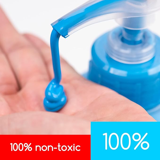 MEEDEN Cerulean Blue Acrylic Paint with Pump Lid, 1/2 Gallon (2L /67.6 oz.) Soft Body Non-Toxic Rich Pigment Color, Perfect for Art Class, Wall Painting, Painting Party & Creative DIY