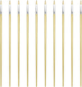 Filbert Artist Paint Brush 10 Piece Set Medium Stiff Pure Hog Bristle Extra Long Handle #0, Acrylic Oil Watercolor