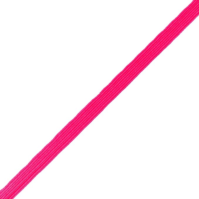 Mandala Crafts 16mm 20 Yds Roll of Hot Pink Elastic Bands for Sewing - 5/8 Flat Elastics Cord - 5 8 Inch Braided Stretch Straps for Crafting