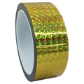 1.37 Inch Self-Adhesive Holographic Reflective Tape, Glitter Duct Tape Prism Tape for Keep Birds Away, DIY Art, Daily Use, Craft Project, Home Decoration, Holiday Packing(Gold,55Yard)