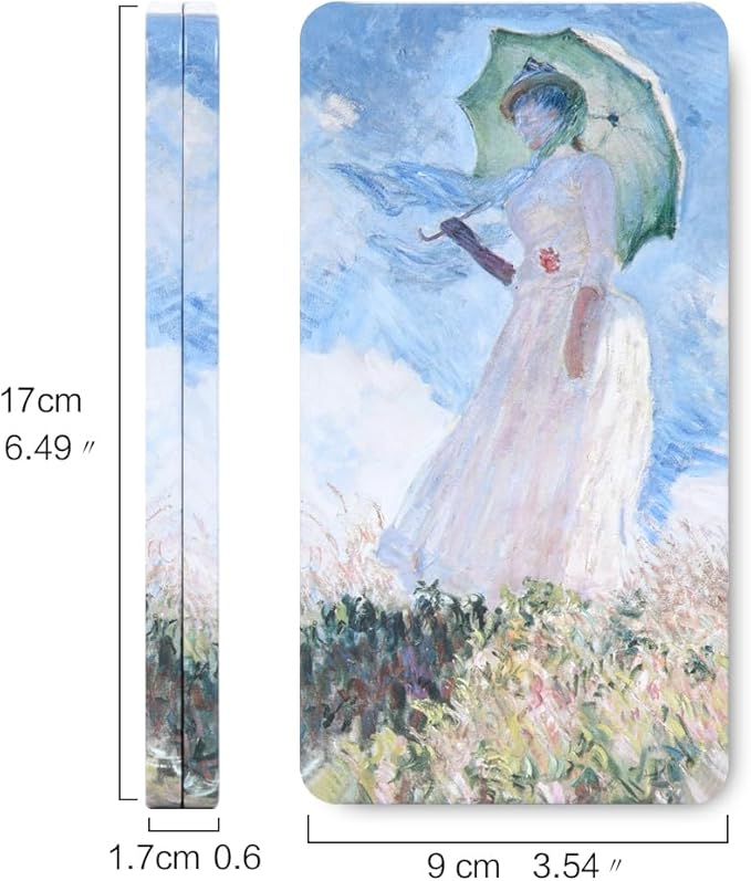 Portable Watercolor Tins Paint Palette with 40Pcs Empty Half Pans and Magnetic Squares, Small Travel Metal Paint Box with Acrylics Painting Art Drawing. Monet