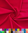 Nylon Spandex Fabric | 80% Nylon, 20% Spandex | Swimwear, Activewear Fabric | 4-Way Stretch | Sports, Dance, Yoga (Red, 5 Yard)