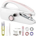 Handheld Sewing Machine, Portable, Mini Sewing Machine, Easy to Use, Fast Sewing Speed, Suitable for Sewing Clothes, Fabric, DIY Home Machine for Beginners.(Pink)
