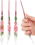 Coopay Crochet Hooks, 2mm Crochet Hook Ergonomic, See-Through Resin Handle with Flowers Inside, Pretty & Pleasant, Ideal for Crocheting Blankets, Dolls, Shawls, Hats, Scarves (B-2.0mm)