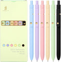 Ddaowanx Colorful Gel Pens, 0.5mm Fine Point Retractable, Cute Pens with Colored Writing and Sketching, Nursing School Essentials,School Supplies, Gifts for Nurse (12Pcs-Aesthetic Colors)