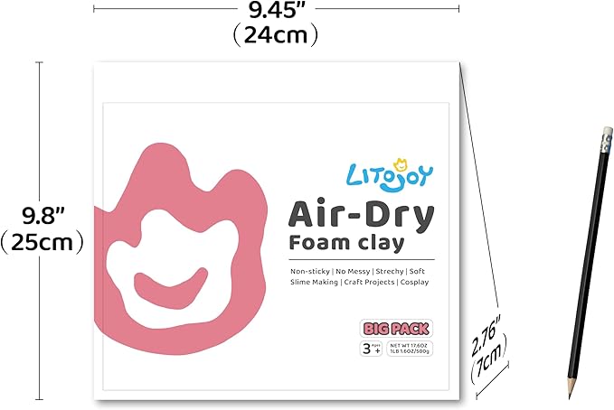 Soil Brown Air Dry Foam Clay - Modeling, Soft, Light Weight for School Supply, Art Projects, Deco Flower Mirror, Cosplay Props, Halloween Custom, Slime Supplies- 1.1 Lbs / 500 Grams (Brown)