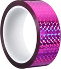 PATIKIL Prism Tape 1.4 Inch x 55 Yards, Holographic Metalized Reflective Adhesive for Detailing Accent Wall Decor Art, Rose